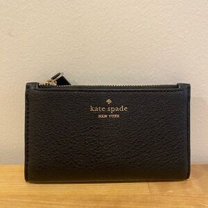 Kate Spade Black Textured Wallet
